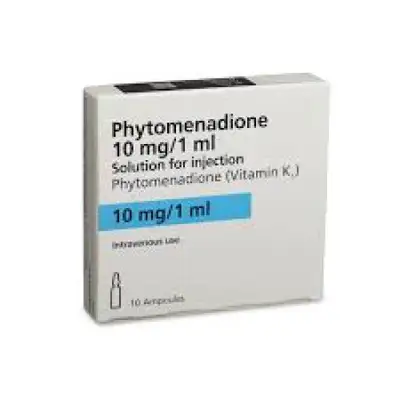 Vitamin K-1 injection 10mg (KDION 10) 10 Ampoules