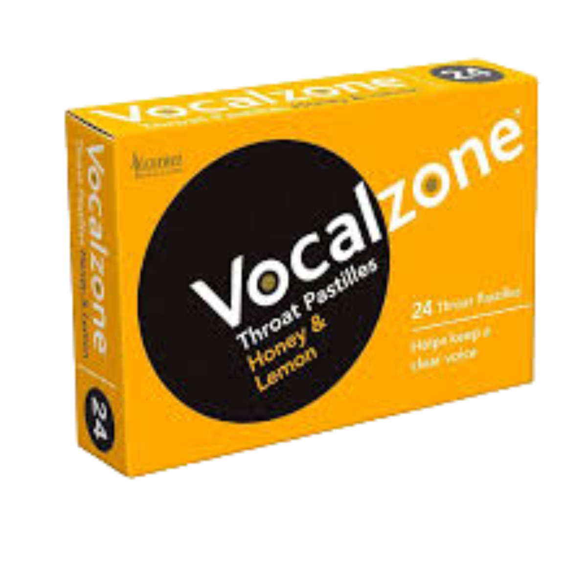Vocalzone Throat Pastilles - Honey & Lemon, 24’s