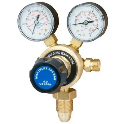 Welders Warehouse Oxygen Regulator 300 Bar (2-Gauge)