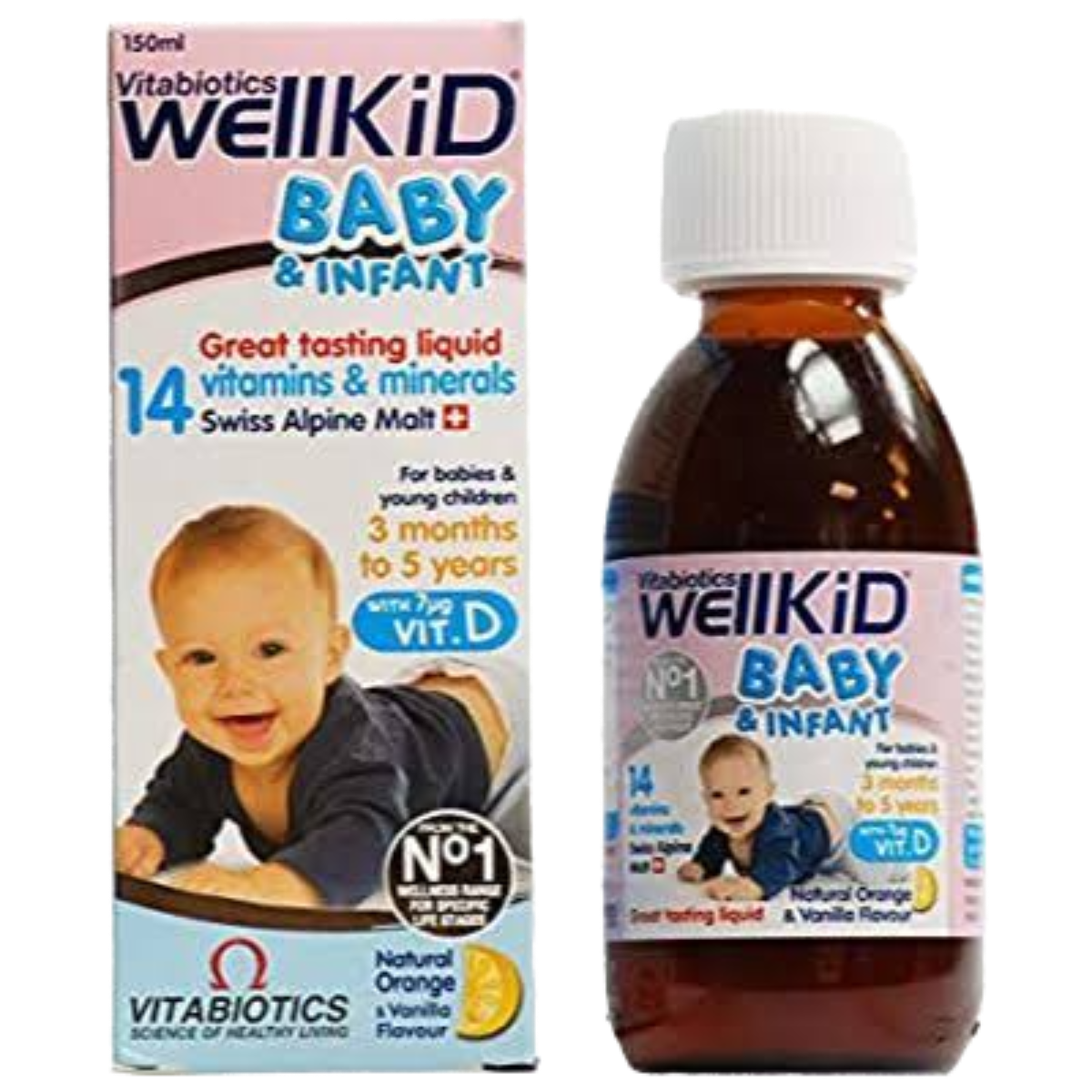 WellKid Baby MultiVitamin Liquid 3 Months To 5 Years, 150ml