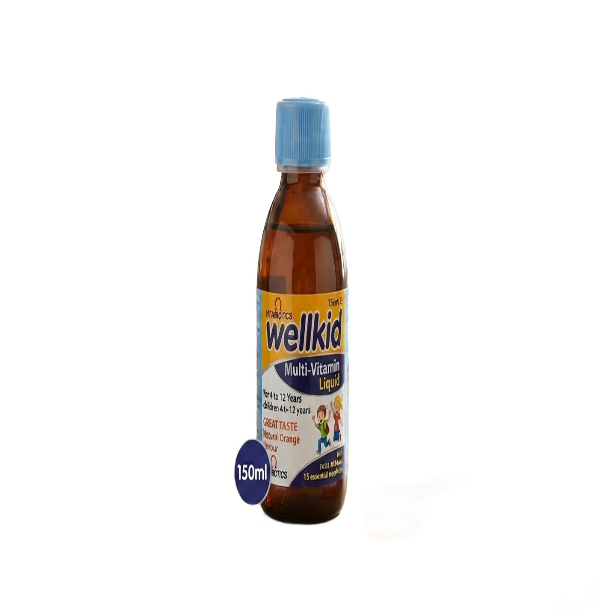 Wellkid Multi Vitamin Liquid For 4 To 12 Years, 150ml