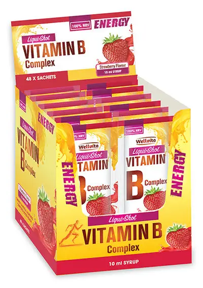 Wellvita Liqui-Shot Vitamin B Complex x10 Sachets