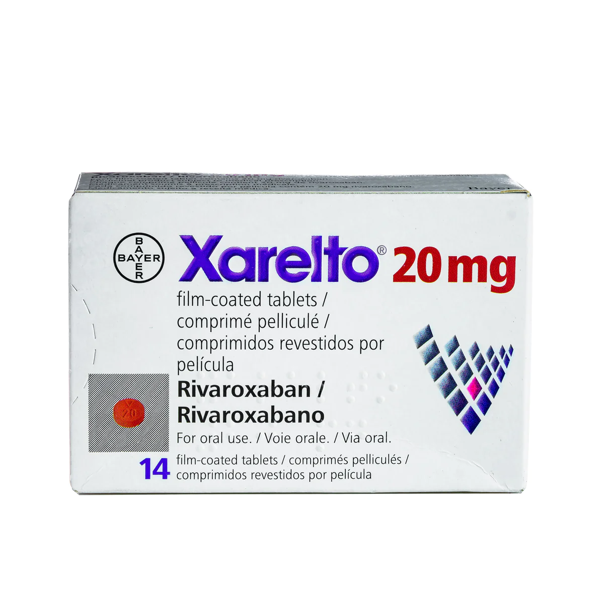 Xarelto 20mg Rivaroxaban x14 Tabs