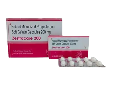 Zestrocare 200mg Natural micronized progesterone 200mg 10 soft gelatin capsules